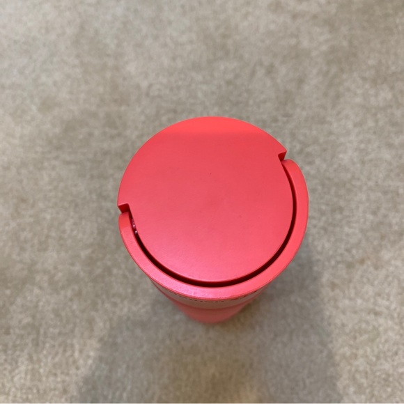 Lululemon Athletica 16 Oz Pink Glass Water Bottle Silicone Sleeve Love Yoga - Picture 6 of 15